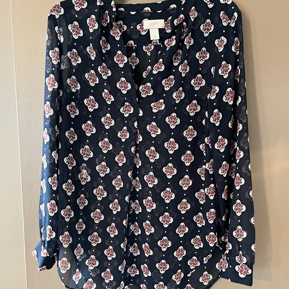 Loft sheer blouse